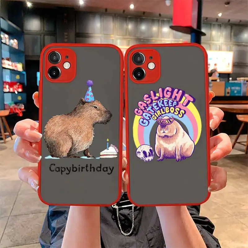 Funny Cartoon Capybara Phone Case for iPhone X XR XS 7 8 Plus 11 12 13 pro MAX 13mini Translucent Matte Case
Funny Cartoon Capybara Phone Case for iPhone X XR XS 7 8 Plus 11 12 13 pro MAX 13mini Translucent Matte Case