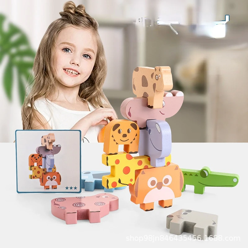 Wooden animal Folding music large balanced stacked high building blocks Children's early education puzzle toy building blocks
Wooden animal Folding music large balanced stacked high building blocks Children's early education puzzle toy building blocks