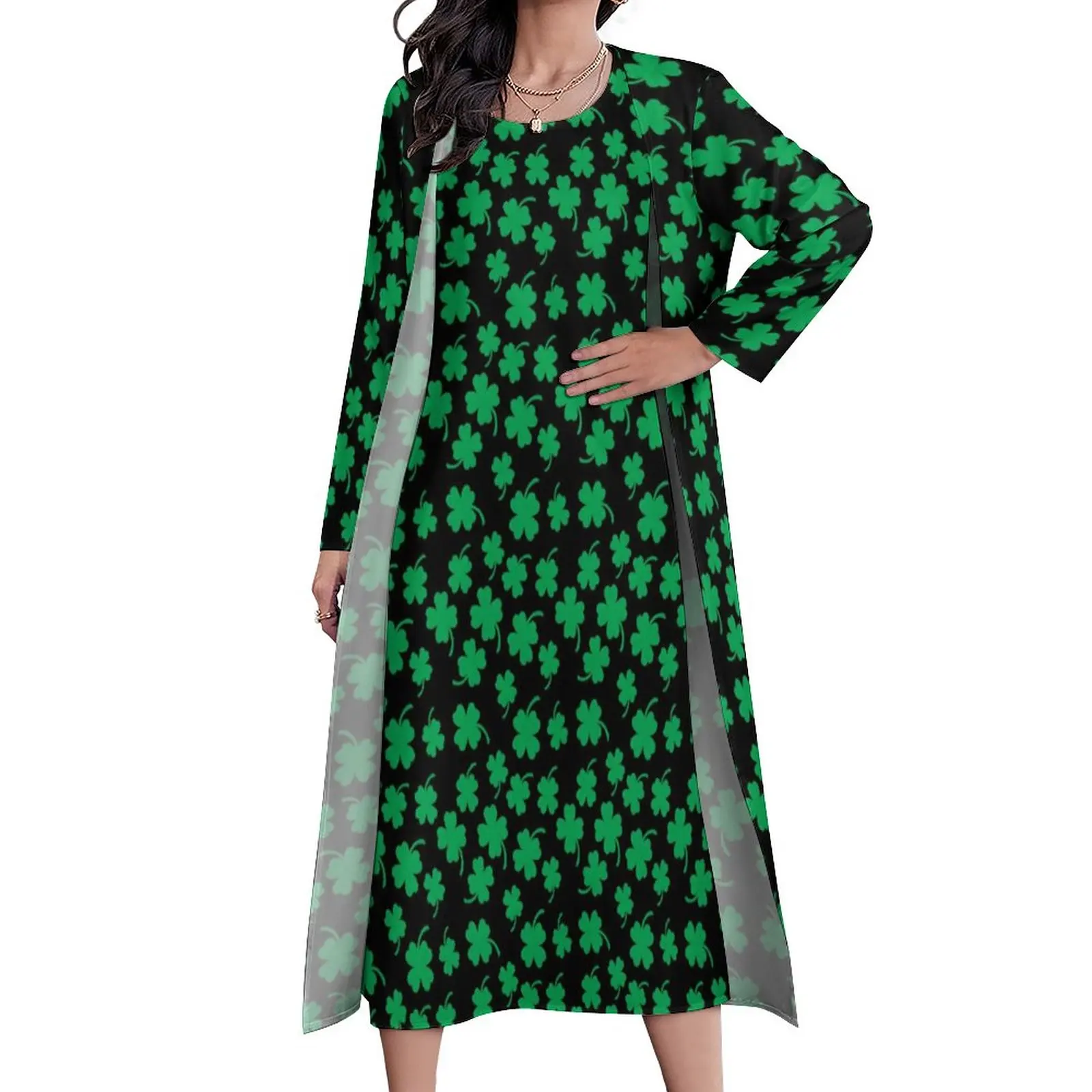 St Patrick's Day Dress Spring Cute Irish Shamrock Streetwear Bohemia Long Dresses Woman Custom Cute Maxi Dress Large Size
St Patrick's Day Dress Spring Cute Irish Shamrock Streetwear Bohemia Long Dresses Woman Custom Cute Maxi Dress Large Size