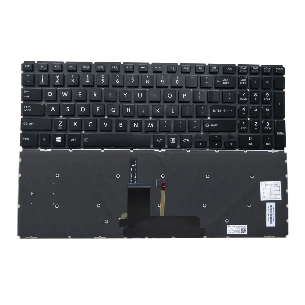 US English Backlit Laptop Keyboard For TOSHIBA P55W-B P55W-C L50-B L50-C Notebook Keyboard with Backlight Original New
US English Backlit Laptop Keyboard For TOSHIBA P55W-B P55W-C L50-B L50-C Notebook Keyboard with Backlight Original New