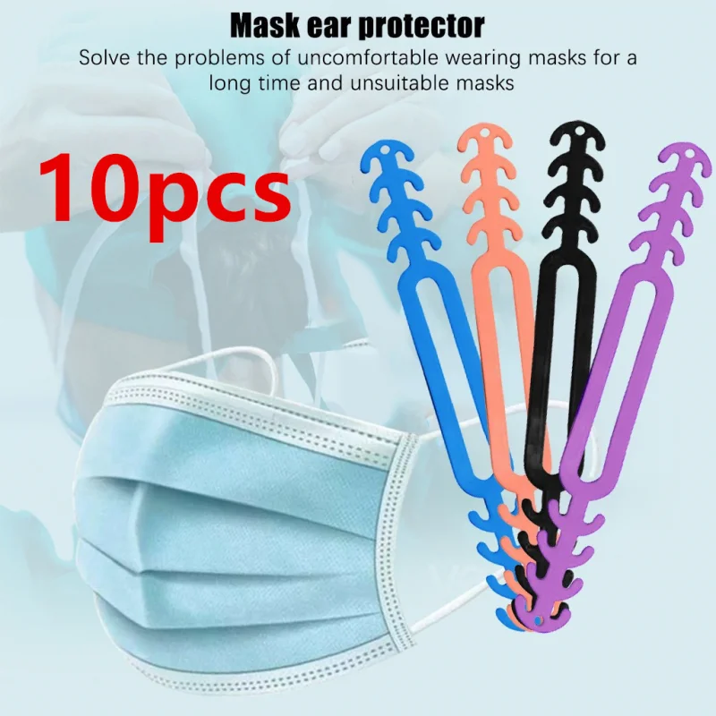 10 шт. удлинитель для маски на лицо ремешок-удлинитель крючок ушей Пластиковая