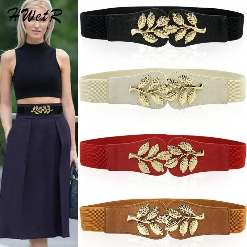 Women's Elastic Slimming Belt Retro Metal Leaf Fashion Decorative For Ladies Dress Shirt Windbreaker Leather Waist Sealing
Women's Elastic Slimming Belt Retro Metal Leaf Fashion Decorative For Ladies Dress Shirt Windbreaker Leather Waist Sealing