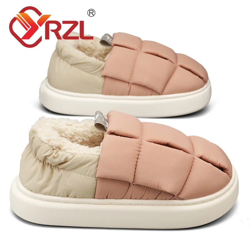 YRZL Women's Plush Slipper Warm Comfortable Winter Slippers for Men Indoor Fashion Slides High Quality Cotton Shoes for Women
YRZL Women's Plush Slipper Warm Comfortable Winter Slippers for Men Indoor Fashion Slides High Quality Cotton Shoes for Women