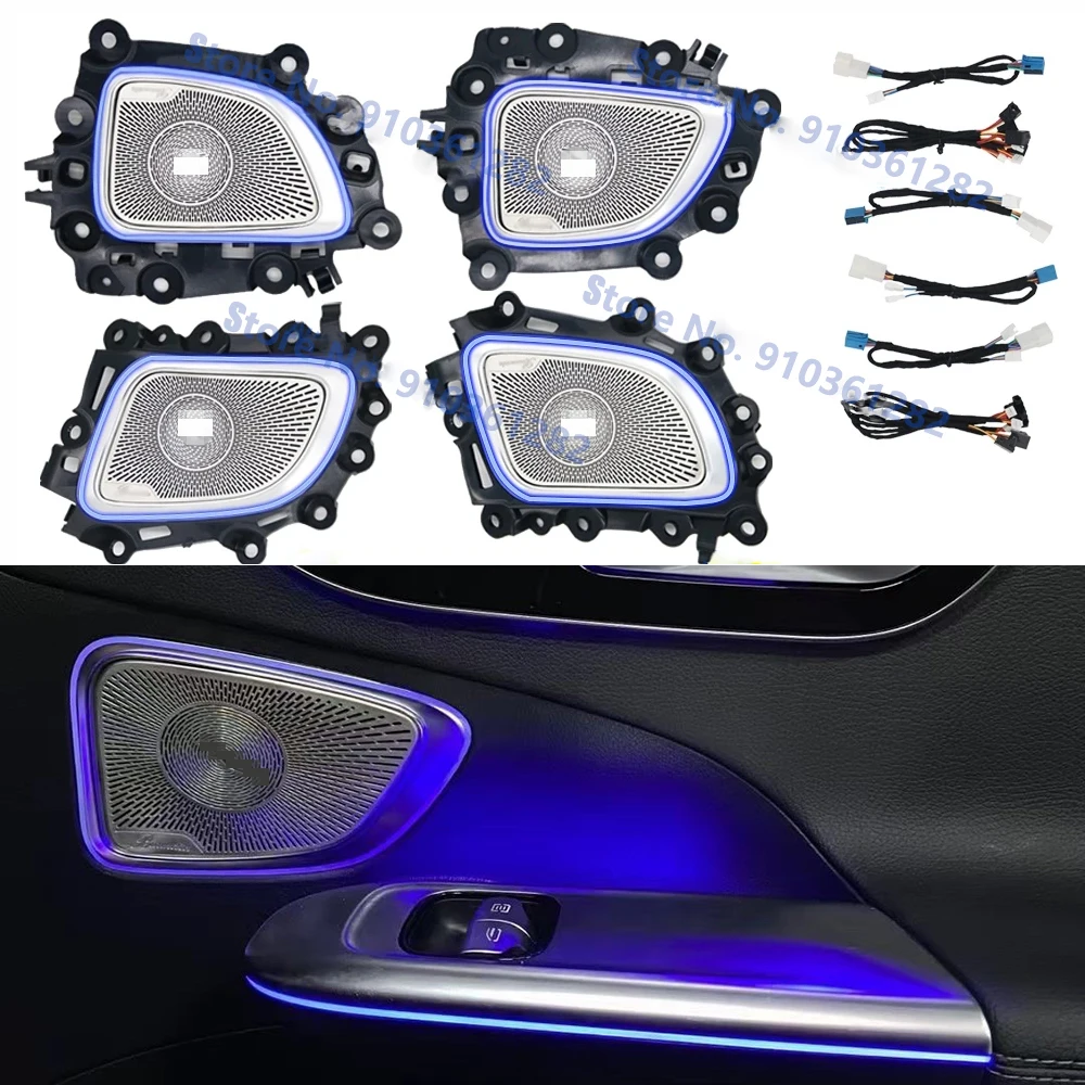 64 Color LED Metal Door Speaker Cover Ambient Light For Mercedes Benz C-Class W206 2022 Interior Audio Decorative Lamp Refit
64 Color LED Metal Door Speaker Cover Ambient Light For Mercedes Benz C-Class W206 2022 Interior Audio Decorative Lamp Refit