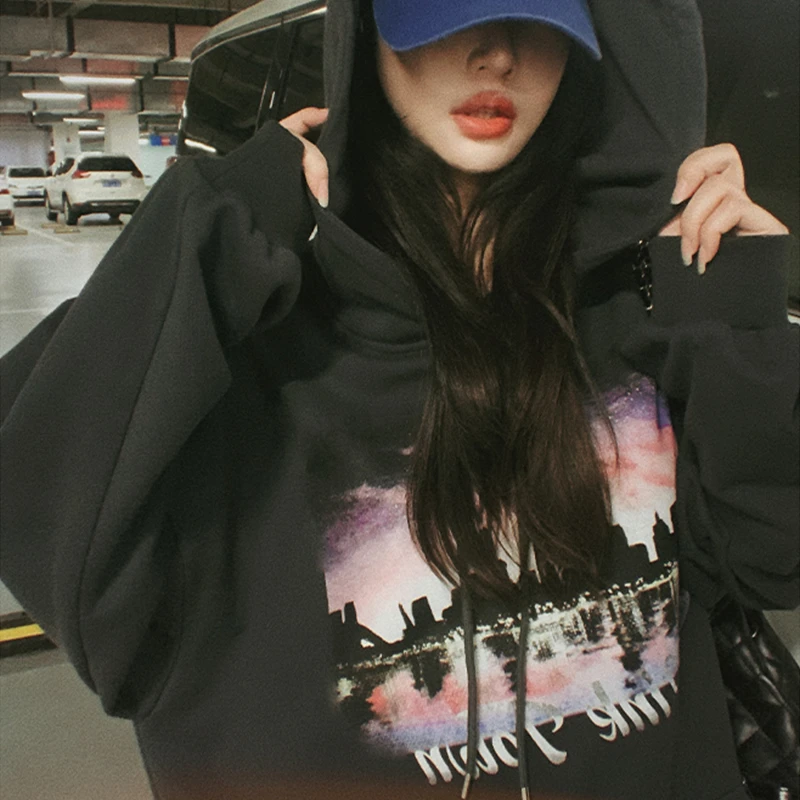 Women Streetwear Y2K Hooded Sweatshirts Autumn Winter Long Sleeve Warm Pullover Casual Loose Hoodies Tops
Women Streetwear Y2K Hooded Sweatshirts Autumn Winter Long Sleeve Warm Pullover Casual Loose Hoodies Tops