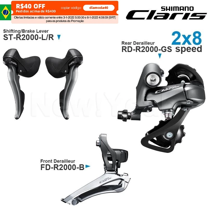 Переключатель передач SHIMANO CLARIS R2000 2x 8 скоростей и задний/передний переключатель передач для дорожного велосипеда, оригинальные детали «сде...
Переключатель передач SHIMANO CLARIS R2000 2x 8 скоростей и задний/передний переключатель передач для дорожного велосипеда, оригинальные детали «сде...