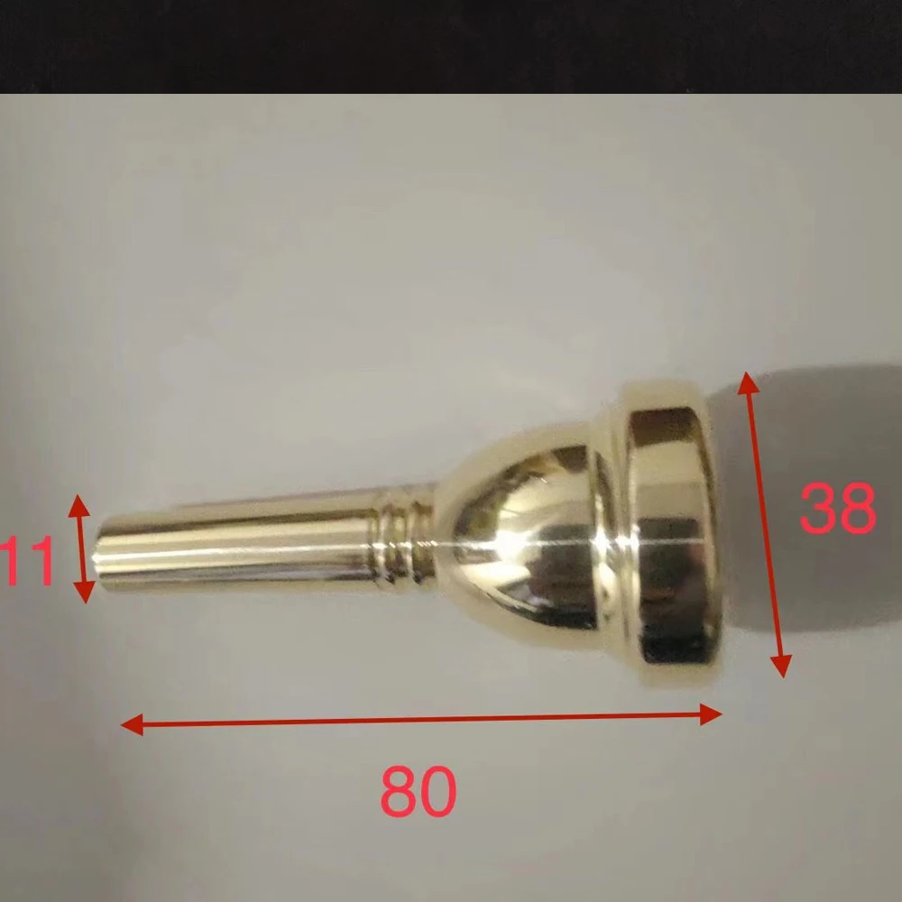 Professional alto trombone mouthpiece Pure copper yellow trombone mouthpiece beginner brass musical instrument accessories
Professional alto trombone mouthpiece Pure copper yellow trombone mouthpiece beginner brass musical instrument accessories