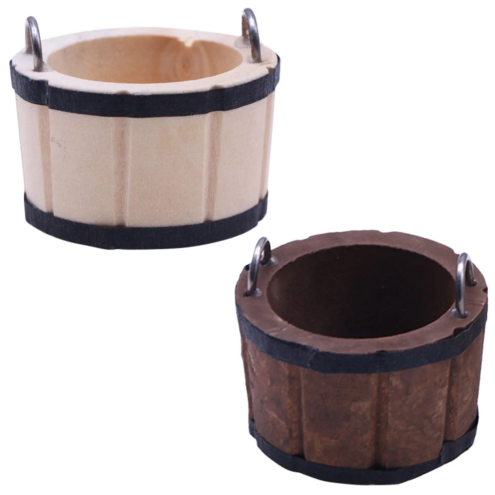 2pcs Small Bucket Prop House Wood Wash Tub For Laundry House Favor Tiny Toy for Kid House Landscaping
2pcs Small Bucket Prop House Wood Wash Tub For Laundry House Favor Tiny Toy for Kid House Landscaping