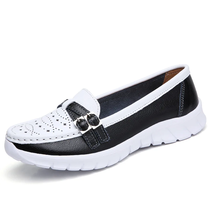 Ladies Women Female Mother Genuine Leather Shoes Flats Moccasin Loafers Slip On Hollow EVA Plus Size
Ladies Women Female Mother Genuine Leather Shoes Flats Moccasin Loafers Slip On Hollow EVA Plus Size