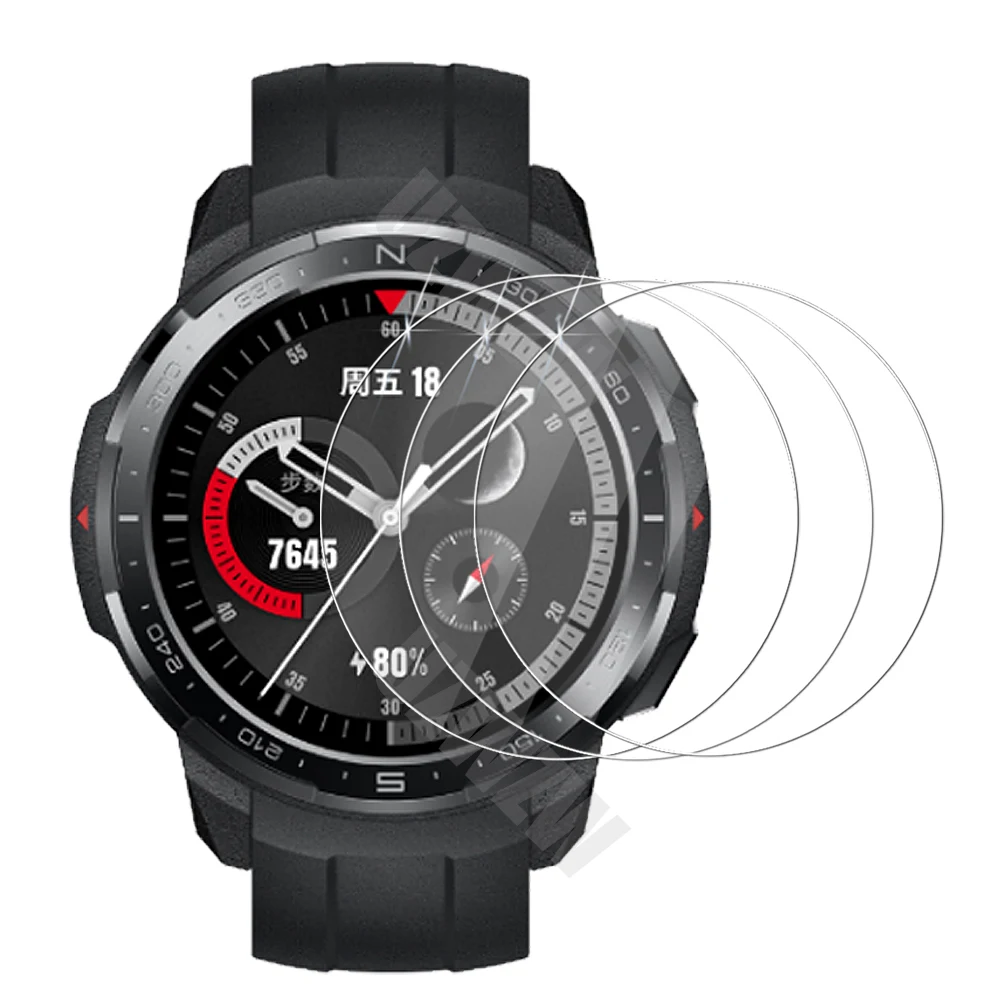 

(3 шт.) Защита экрана для умных часов Honor Watch GS Pro 2.5D защитное Закаленное стекло Защитная пленка Взрывозащищенная