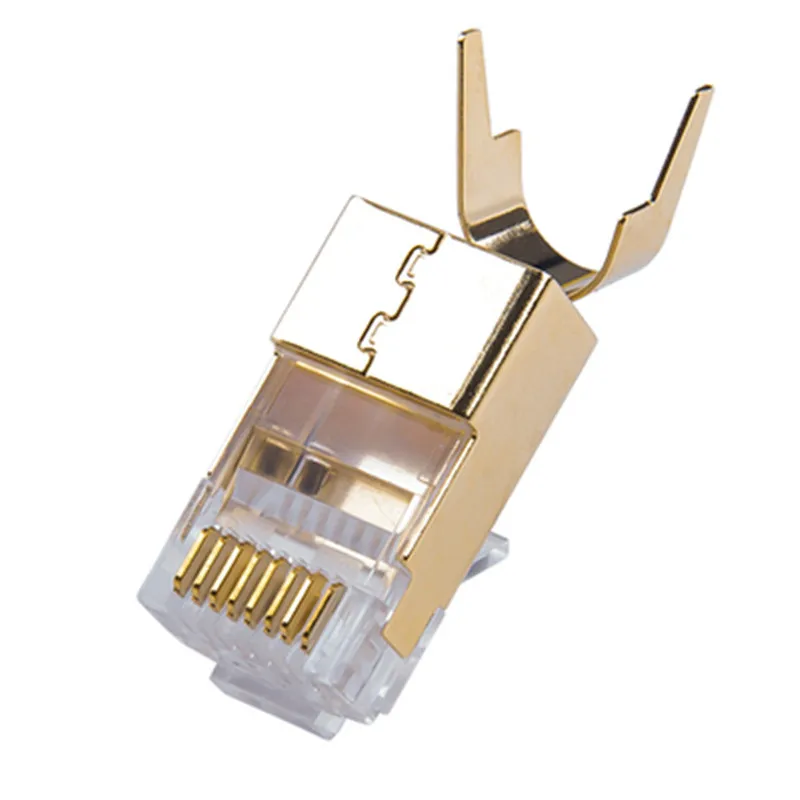 Разъем Ethernet Cat8 разъем RJ45 8P8C модульный с защитным экраном 1 5 мм фотоотверстие для