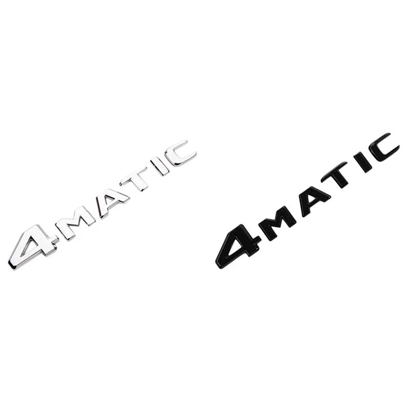 2 Pcs 4MATIC Silver Auto Trunk Door Fender Bumper Badge Decal Emblem Adhesive Tape Sticker Replacement, Silver & Black
2 Pcs 4MATIC Silver Auto Trunk Door Fender Bumper Badge Decal Emblem Adhesive Tape Sticker Replacement, Silver & Black
