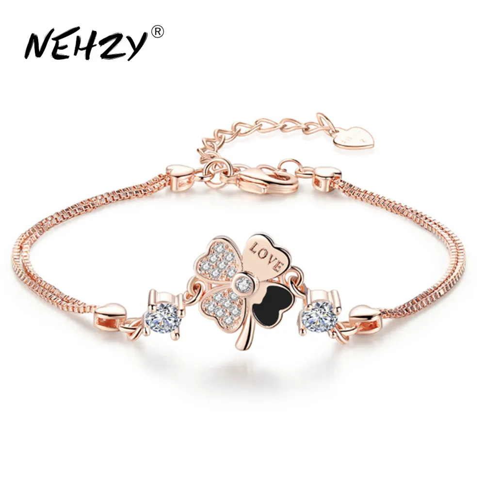 DAYIN S925 Sterling Silver New Woman New Fashion Lucky Four-leaf Clover Bracelet High Quality Crystal Retro Gold Jewelry
DAYIN S925 Sterling Silver New Woman New Fashion Lucky Four-leaf Clover Bracelet High Quality Crystal Retro Gold Jewelry