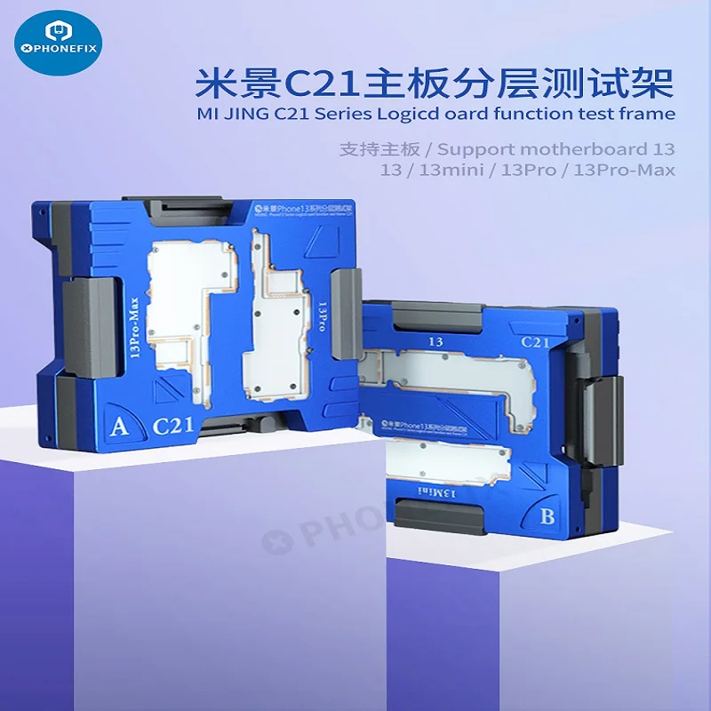 Приспособление MiJing C21 для iPhone 13 mini/13/13 Pro Max, функциональность материнской платы, многослойное тестирование, логическая плата, обнаружение верхнего/нижнего слоя
Приспособление MiJing C21 для iPhone 13 mini/13/13 Pro Max, функциональность материнской платы, многослойное тестирование, логическая плата, обнаружение верхнего/нижнего слоя