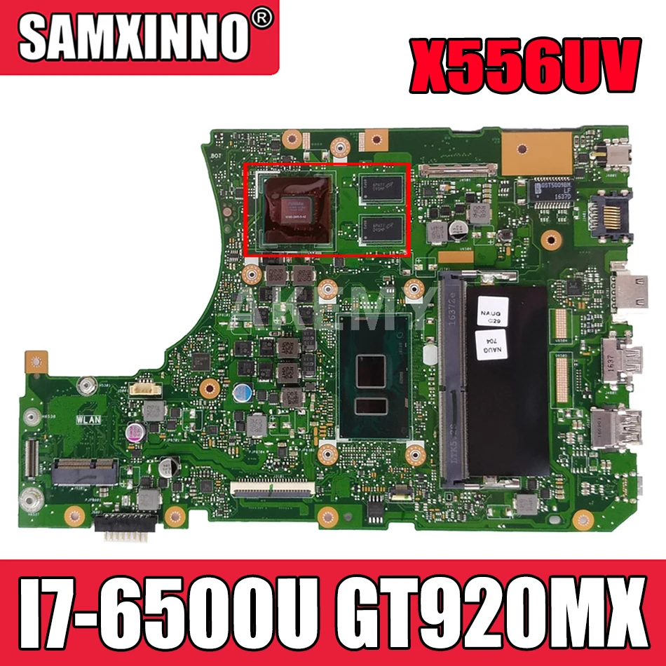 Материнская плата Akemy X556UV для ноутбука ASUS X556UV X556UJ X556UB X556UR X556UF X556UQ оригинальная материнская плата 8G-RAM I7-6500U GT920MX
Материнская плата Akemy X556UV для ноутбука ASUS X556UV X556UJ X556UB X556UR X556UF X556UQ оригинальная материнская плата 8G-RAM I7-6500U GT920MX