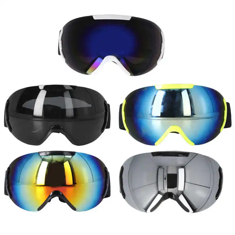 

Ski Goggles PE Coated Lens Anti Fog Double Layers Adjustable Frameless Skiing Accessories For Snowmobiling Mountain Climbing