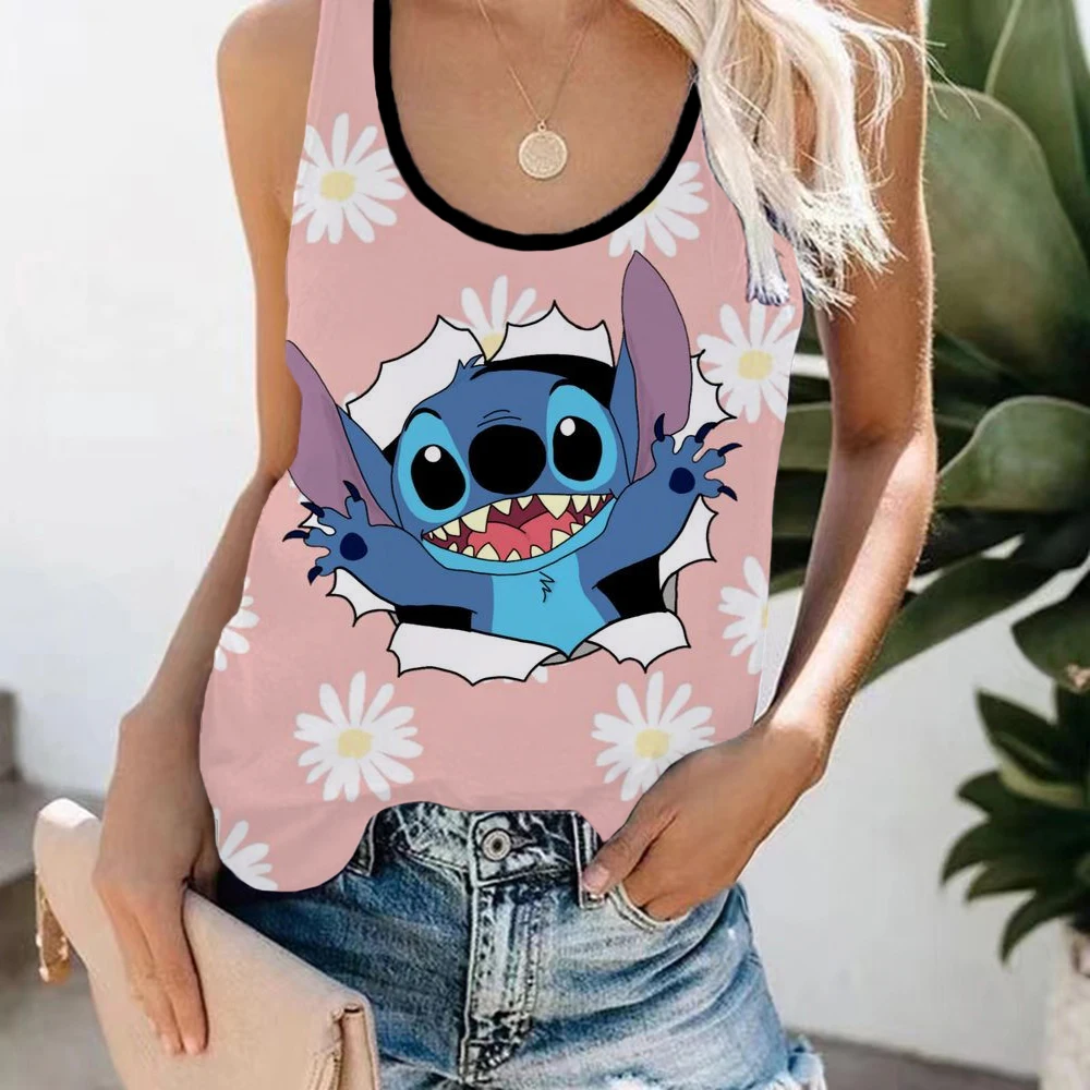 2022 Summer Harajuku Funny Disney Cute Lilo & Stitch Print Women Vest Tanks Top Casual Y2k Clothes Sleeveless Female Camisole
2022 Summer Harajuku Funny Disney Cute Lilo & Stitch Print Women Vest Tanks Top Casual Y2k Clothes Sleeveless Female Camisole
