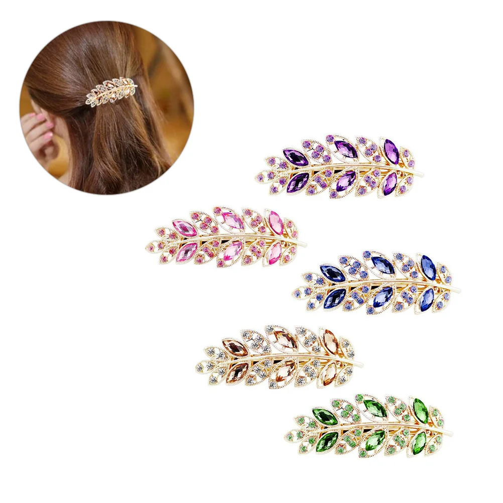 5 Pcs Girl Hair Clip Women Pin Leaf Shape Accessories Clips Fashion Rhinestone Hairpin Girls
5 Pcs Girl Hair Clip Women Pin Leaf Shape Accessories Clips Fashion Rhinestone Hairpin Girls