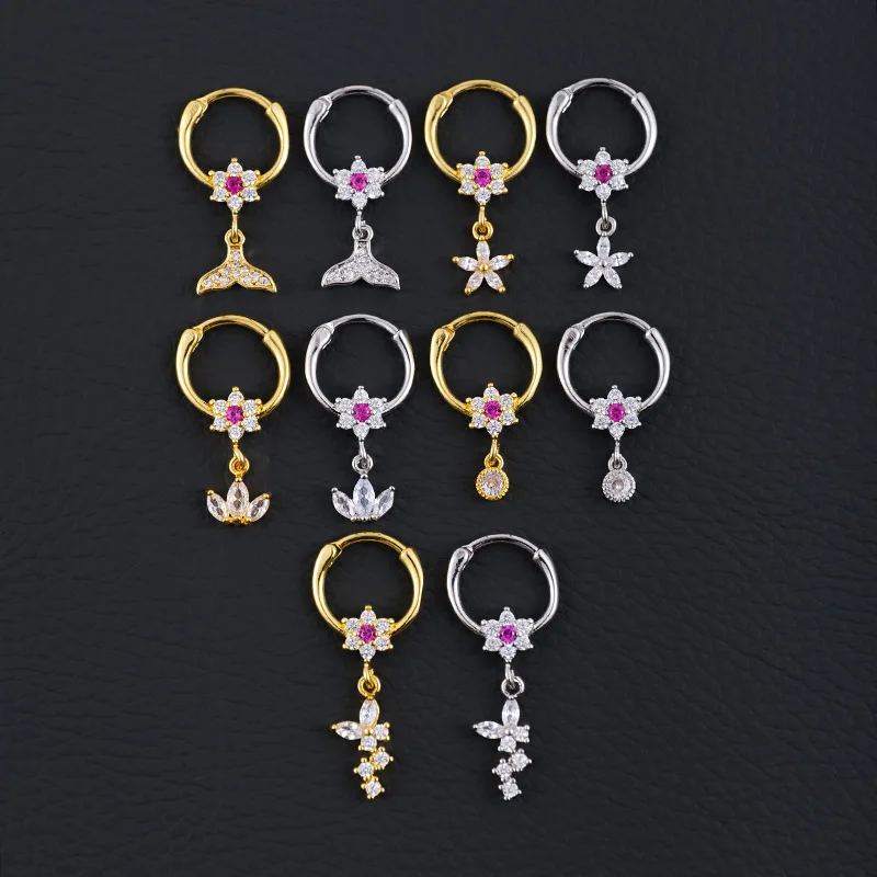 Nose Piercing Stainless Steel Septum Piercing Zircon Pendant Nose Ring Butterfly Fishtail Crown For Women Body Piercing Jewelry
Nose Piercing Stainless Steel Septum Piercing Zircon Pendant Nose Ring Butterfly Fishtail Crown For Women Body Piercing Jewelry