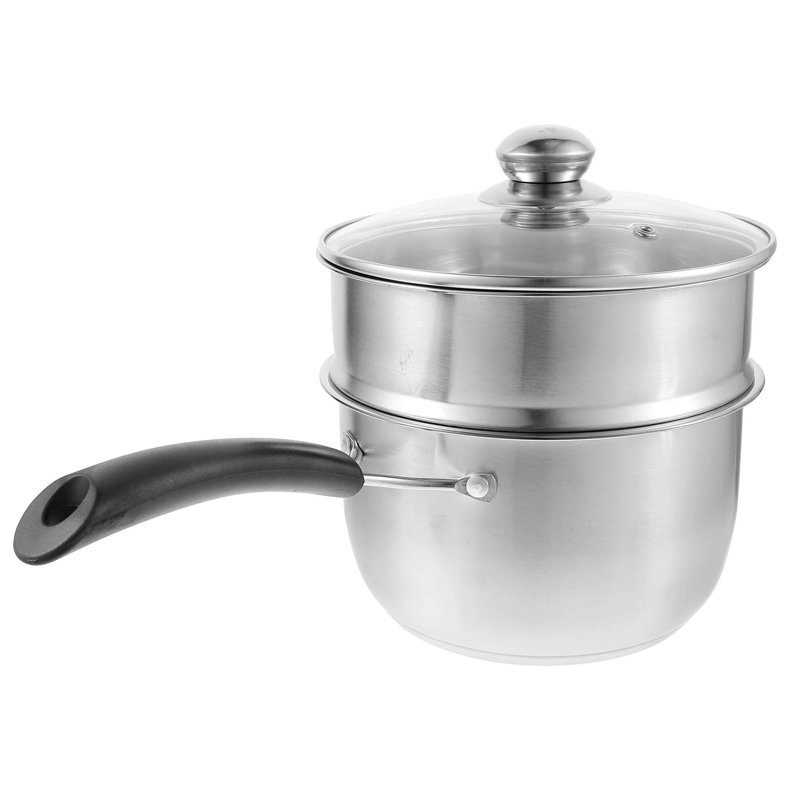 Frying Pan Stainless Steel Sauce Soup Saucepan Small Milk Pot Lid Single Handle
Frying Pan Stainless Steel Sauce Soup Saucepan Small Milk Pot Lid Single Handle