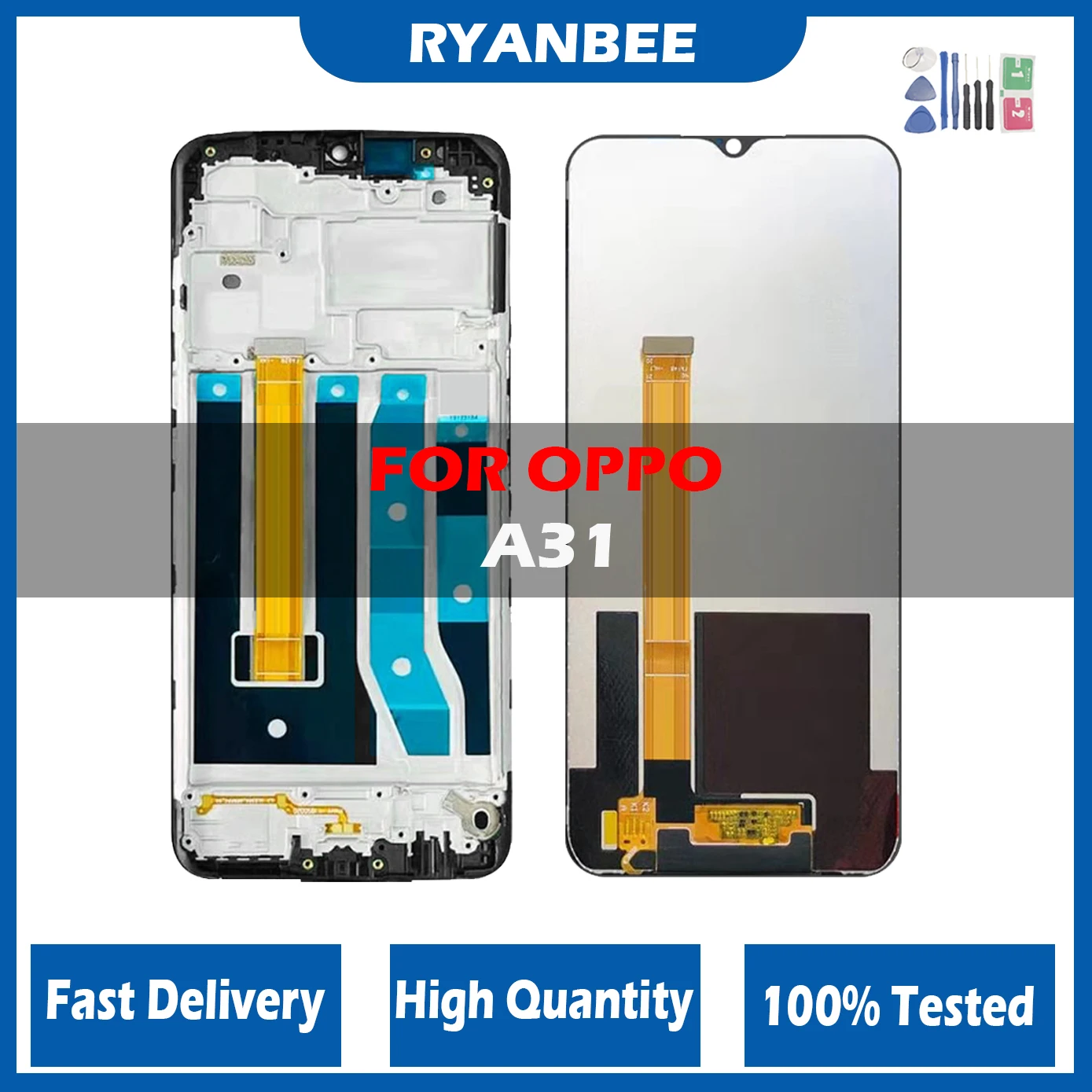 6.5'' Original LCD For OPPO A31 2020 CPH2015 CPH2073 CPH2081 CPH2029 CPH2031 LCD display touch screen digiziter with frame
6.5'' Original LCD For OPPO A31 2020 CPH2015 CPH2073 CPH2081 CPH2029 CPH2031 LCD display touch screen digiziter with frame