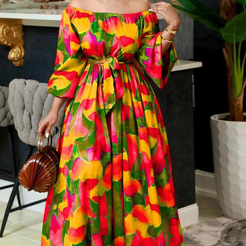 Women Autumm Off Shoulder Maxi Evening Dresses 2022 Retro Party Dress Oversized Bohemian Sundress Vintage Print Vestido Robe
Women Autumm Off Shoulder Maxi Evening Dresses 2022 Retro Party Dress Oversized Bohemian Sundress Vintage Print Vestido Robe