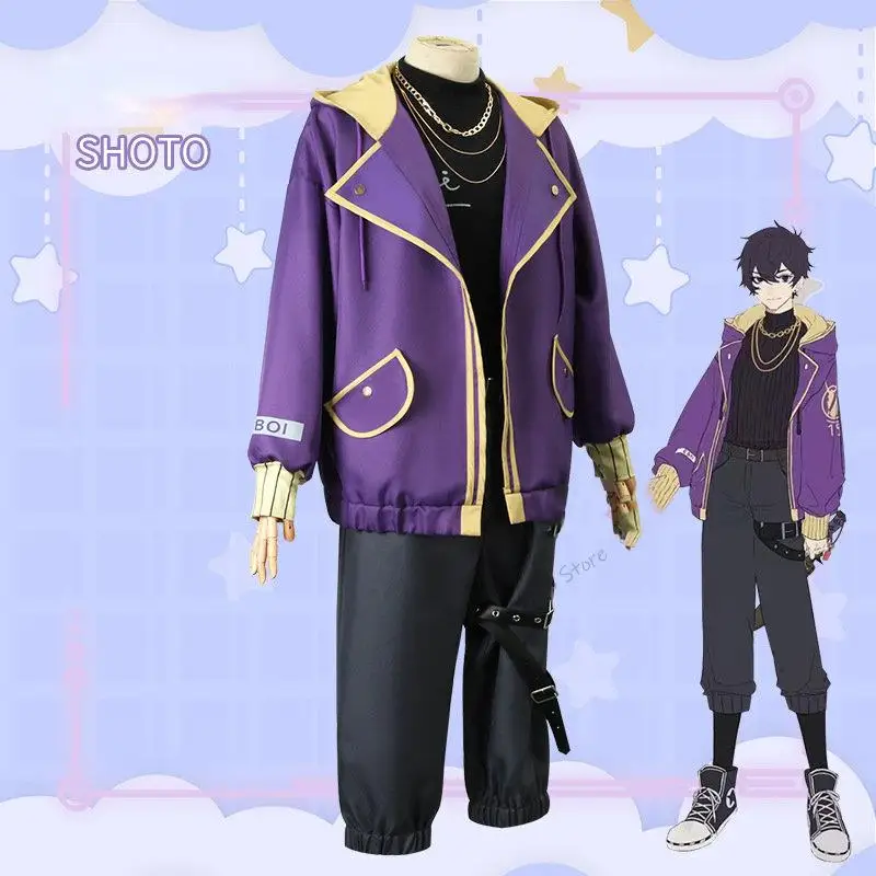 Shoto Shxtou Cosplay Anime VTuber Cosplay Costume Wig Men Fancy Party Suit Wig Purple Jacket Coat Halloween Carnival Uniform
Shoto Shxtou Cosplay Anime VTuber Cosplay Costume Wig Men Fancy Party Suit Wig Purple Jacket Coat Halloween Carnival Uniform