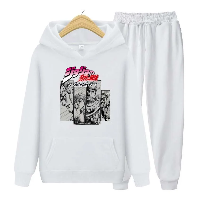 Autumn Winter Hoodies+Pants Two Piece Set Anime Printing Men Womens Hoodies Tracksuits Jogger Pants thick Warm Clothes Men 
Autumn Winter Hoodies+Pants Two Piece Set Anime Printing Men Womens Hoodies Tracksuits Jogger Pants thick Warm Clothes Men