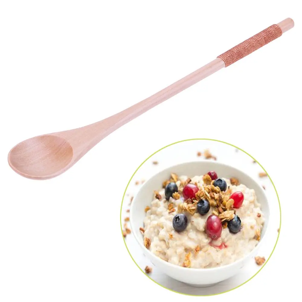 Traditional Desserts Condiment Rice Soup Tableware Tea Scoops Long-handled Wooden Spoons Kids Spoon
Traditional Desserts Condiment Rice Soup Tableware Tea Scoops Long-handled Wooden Spoons Kids Spoon