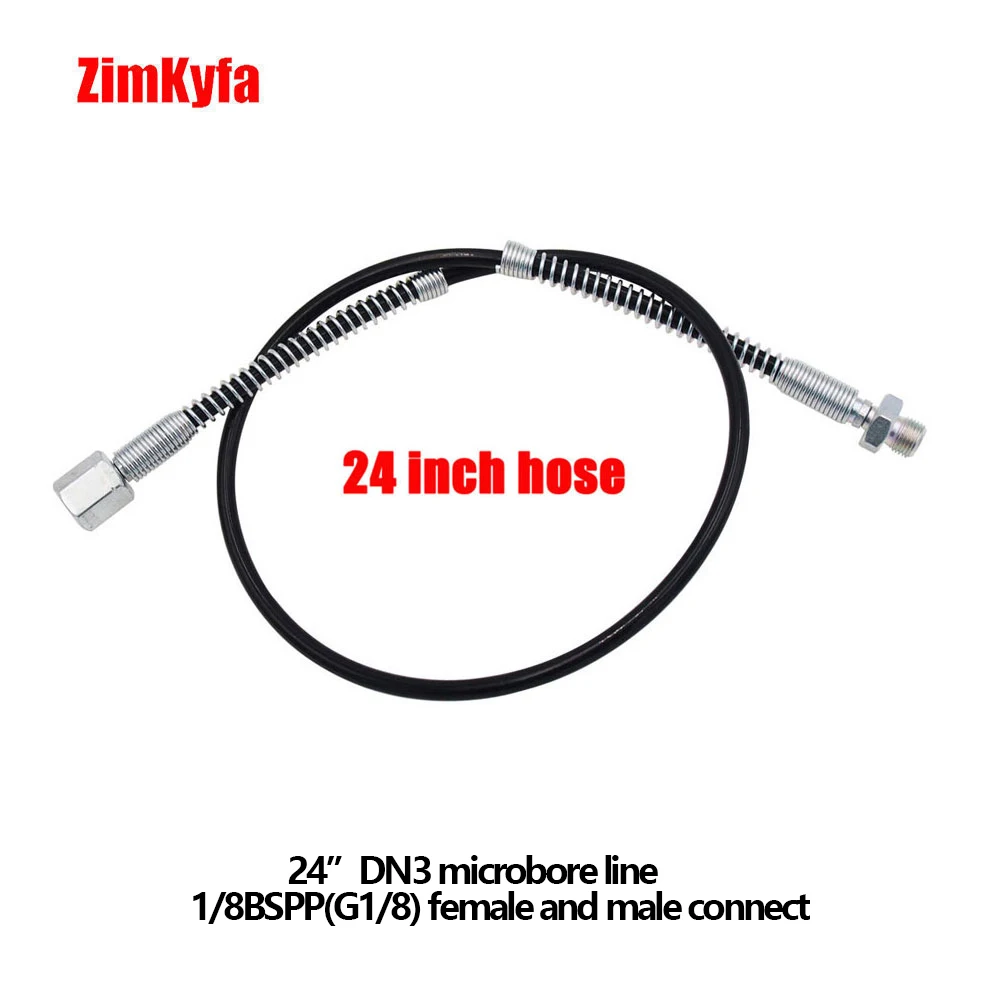 High Pressure 630bar DN3 Microbore Charging Filling Hose with Anti-Kink Guard for Charging Pump 1/8BSP
High Pressure 630bar DN3 Microbore Charging Filling Hose with Anti-Kink Guard for Charging Pump 1/8BSP