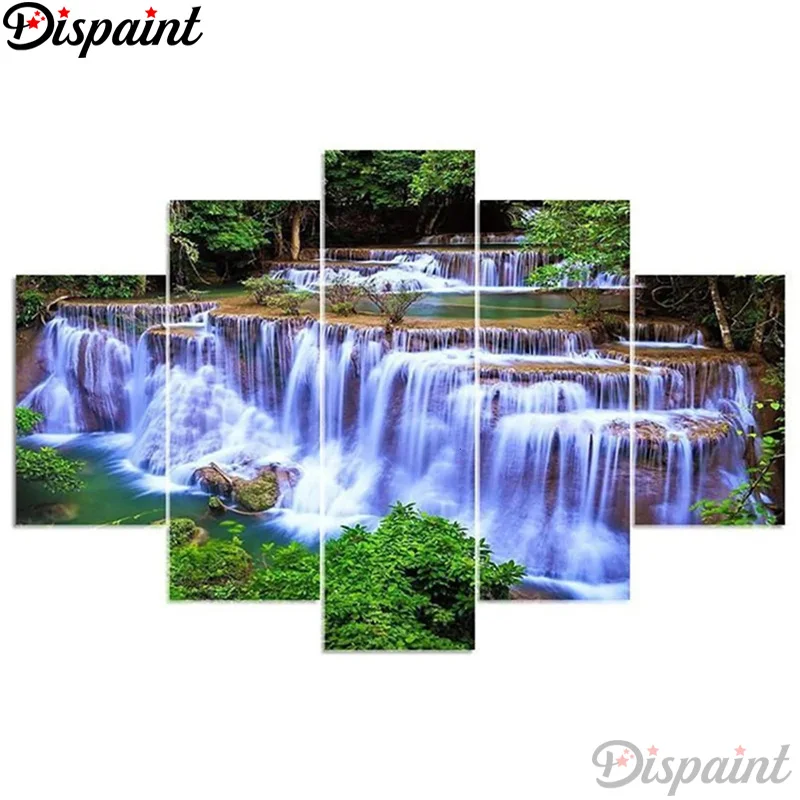 Dispaint 5pcs 5D Diamond Pattern Rhinestone Needlework Diy Diamond Painting Cross Stitch "Scenery Waterfall" Diamond Embroidery
Dispaint 5pcs 5D Diamond Pattern Rhinestone Needlework Diy Diamond Painting Cross Stitch "Scenery Waterfall" Diamond Embroidery