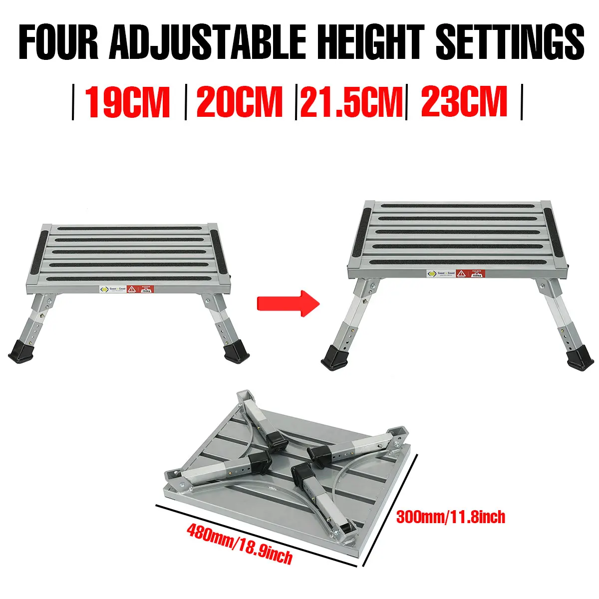 Entry Doorway Manual Folding Ladder Step Aluminum Alloy RV Pedal Step Telescopic Antiskid Caravan Accessories
Entry Doorway Manual Folding Ladder Step Aluminum Alloy RV Pedal Step Telescopic Antiskid Caravan Accessories