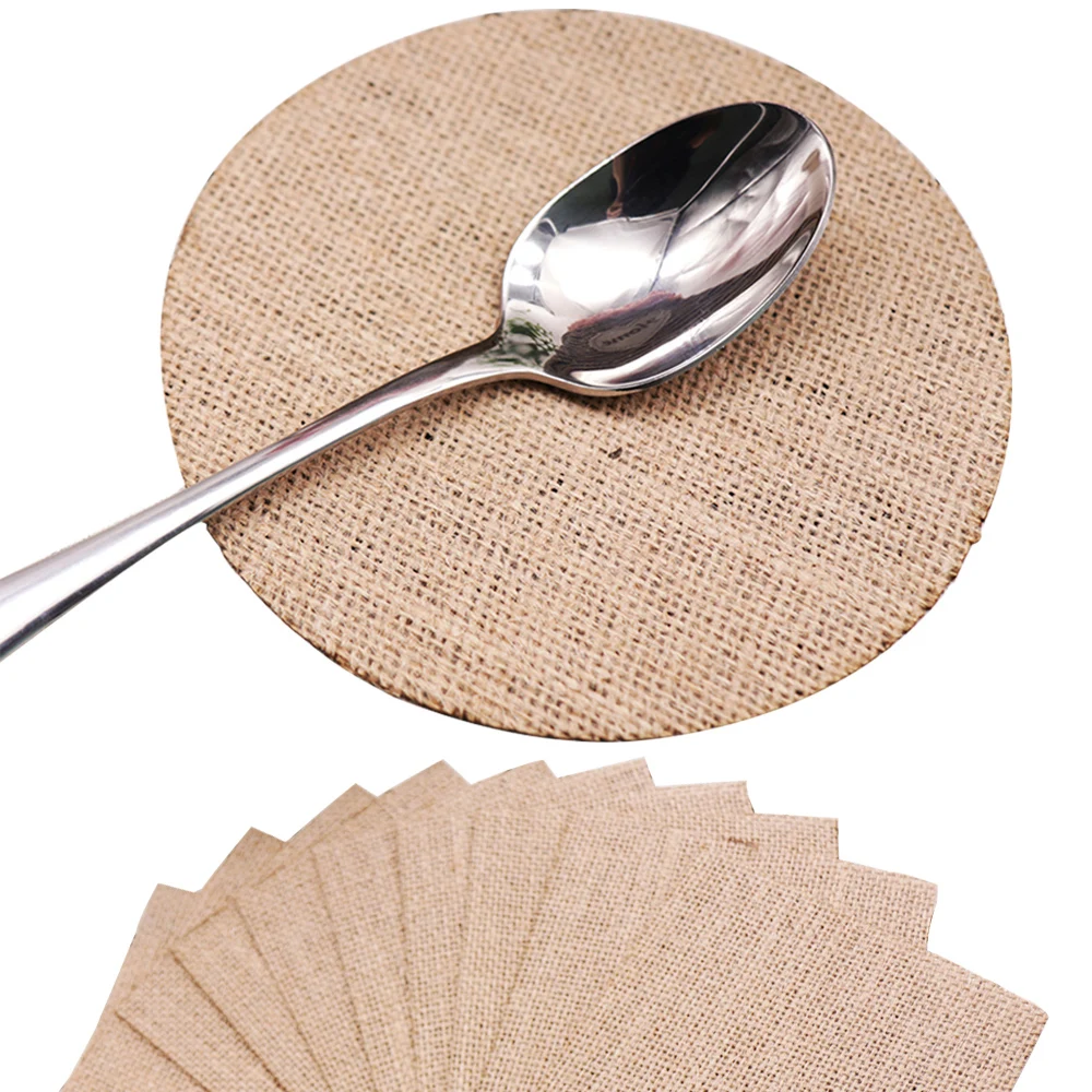 Jute Placemats Burlap PlainTablemats Table Mat for Dining Table Center Table Vintage Heat Resistant Kitchen Accessories
Jute Placemats Burlap PlainTablemats Table Mat for Dining Table Center Table Vintage Heat Resistant Kitchen Accessories