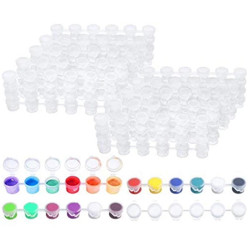 PPYY-80 Strips 480 Pots Empty Paint Strips Paint Cup Pots Mini Paint Pots Clear Storage Containers For Paintings Art (3Ml)
PPYY-80 Strips 480 Pots Empty Paint Strips Paint Cup Pots Mini Paint Pots Clear Storage Containers For Paintings Art (3Ml)