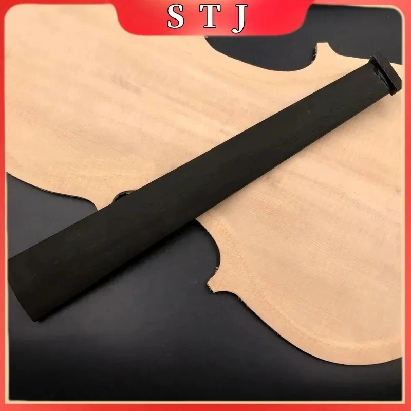 

1pcs Violin Fingerboard 4/4 3/4 1/2 1/4 Grade A Black Ebony Wood Violin Fretboard with Nuts