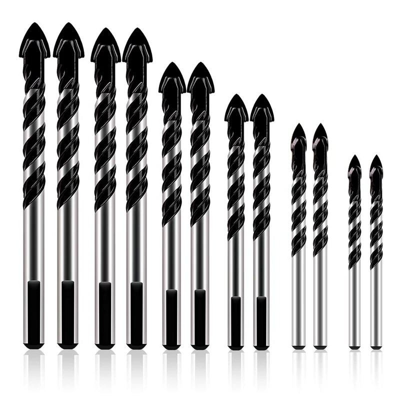 12PCS Tungsten Carbide Masonry Drill Bits Set Professional Masonry Bit Tile Drill Bits Set Concrete Drill Bit 4Mm-12Mm
12PCS Tungsten Carbide Masonry Drill Bits Set Professional Masonry Bit Tile Drill Bits Set Concrete Drill Bit 4Mm-12Mm