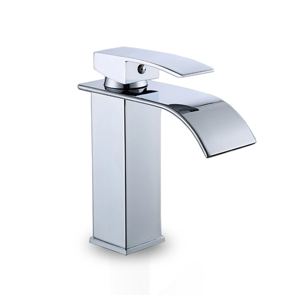 Bathroom Waterfall Basin Sink Faucet Chrome Faucets Hot Cold Water Mixer Vanity Tap Deck Mounted Single Handle Washbasin Tap
Bathroom Waterfall Basin Sink Faucet Chrome Faucets Hot Cold Water Mixer Vanity Tap Deck Mounted Single Handle Washbasin Tap