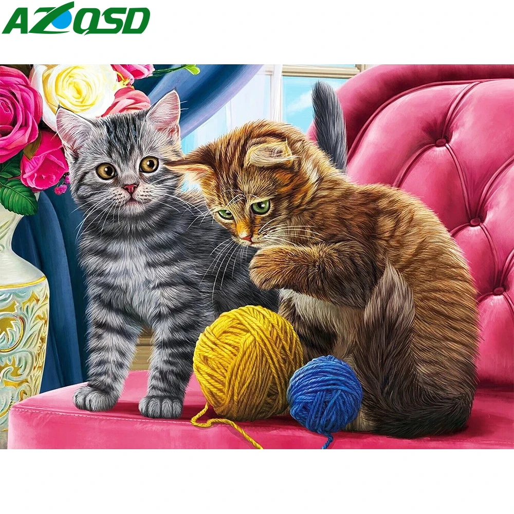 AZQSD Алмазная вышивка кошка животное рукоделие полный набор для картин из алмазов вышивка крестом домашний декор 5d Сделай Сам рукоделие
AZQSD Алмазная вышивка кошка животное рукоделие полный набор для картин из алмазов вышивка крестом домашний декор 5d Сделай Сам рукоделие