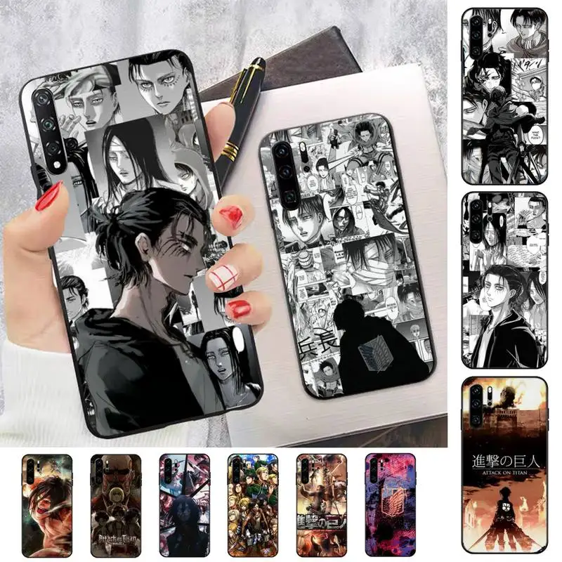 

Japan Anime A-Attack On T-Titan Phone Case for Huawei P30 40 20 10 8 9 lite pro plus Psmart2019