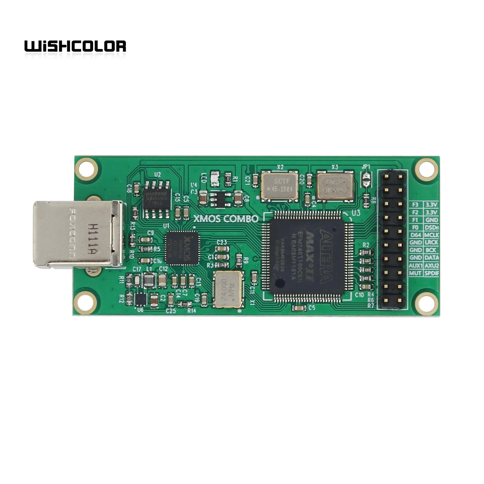 Wishcolor For XMOS-XU208 USB Digital Interface USB Asynchronous Daughter Card USB to I2S DSD256 + CPLD Green
Wishcolor For XMOS-XU208 USB Digital Interface USB Asynchronous Daughter Card USB to I2S DSD256 + CPLD Green