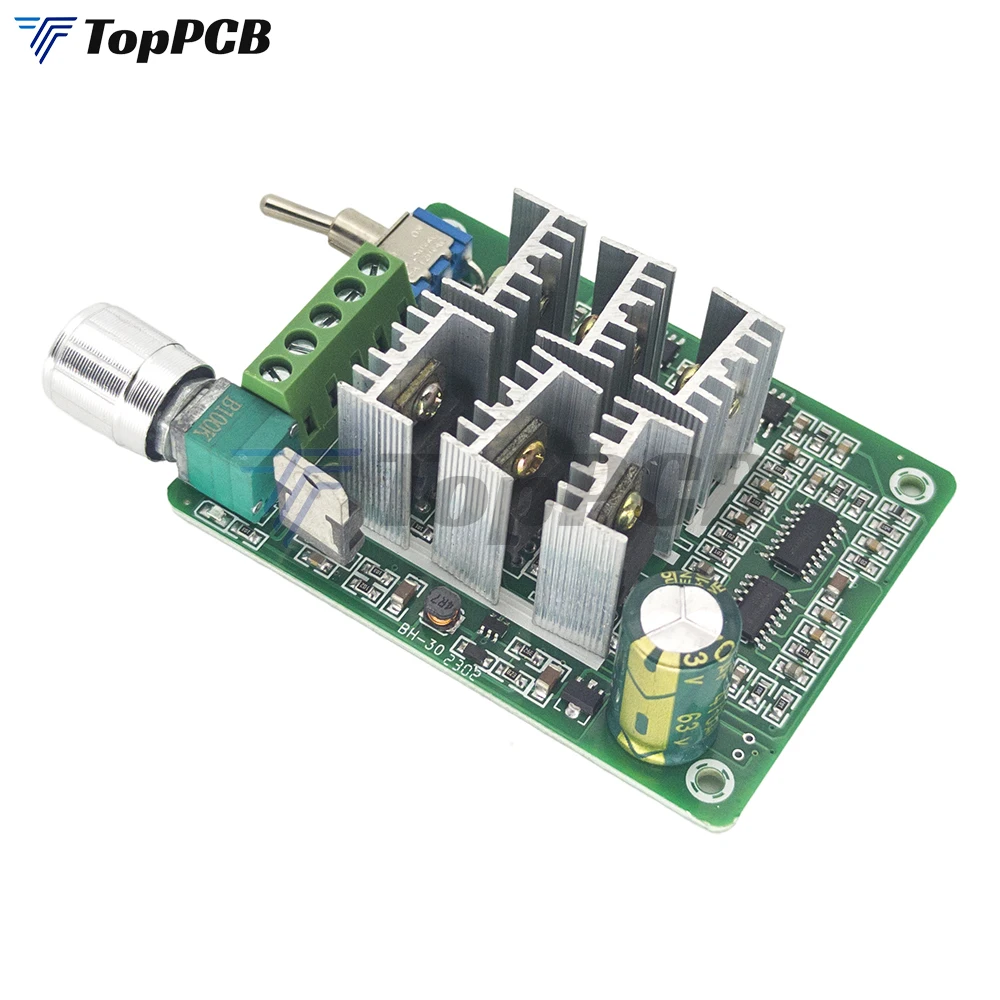 15A BLDC Three-Phase Sensorless Brushless Motor Speed Controller Explosive Fan Drive DC 5-36V 12V 24V With Potentiometer Switch
15A BLDC Three-Phase Sensorless Brushless Motor Speed Controller Explosive Fan Drive DC 5-36V 12V 24V With Potentiometer Switch