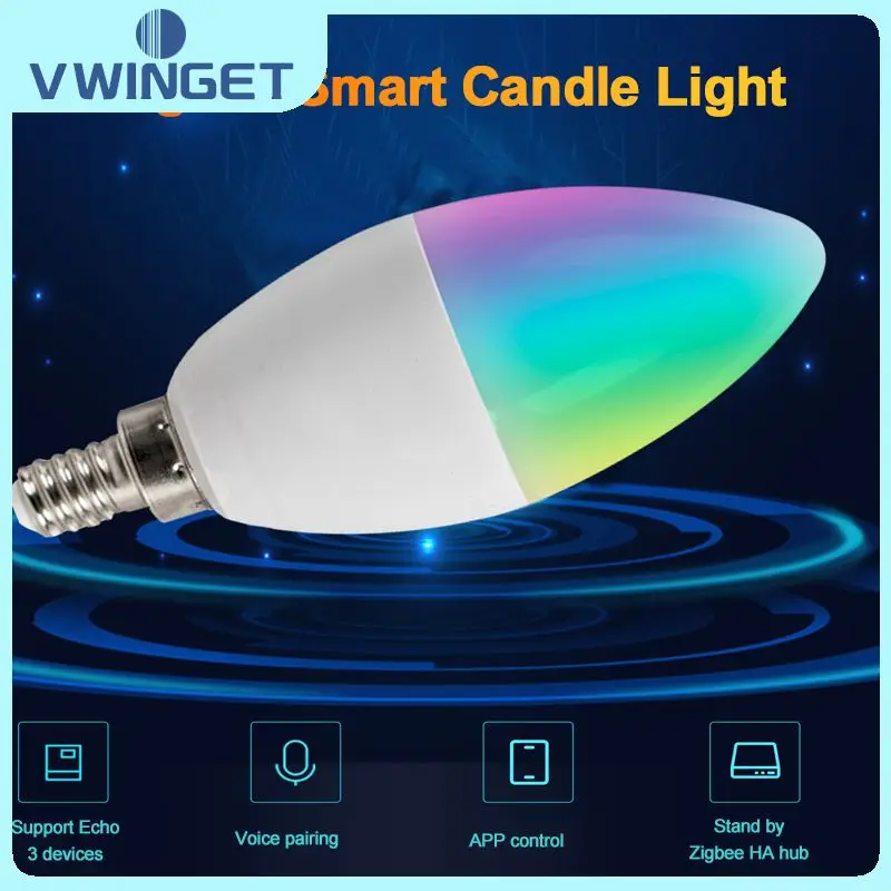5w E12 E14 Smart Home Tuya Led Bulb Zigbee 3.0 Smart Candle Bulb Works With Alexa Google Home Rgbcw Voice Control
5w E12 E14 Smart Home Tuya Led Bulb Zigbee 3.0 Smart Candle Bulb Works With Alexa Google Home Rgbcw Voice Control