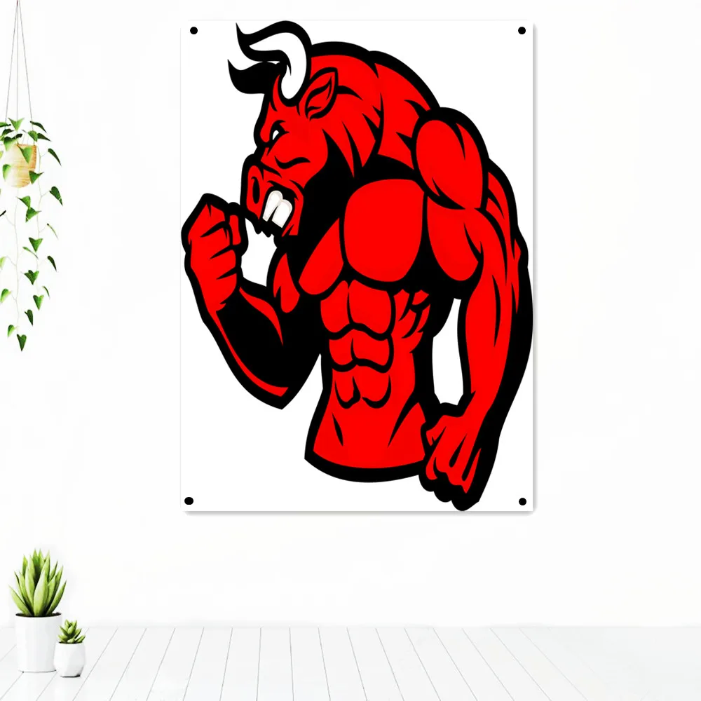 Mighty Bull Showing Muscle Fitness Workout Tapestry Hanging Painting Exercise Motivational Poster Wall Art Banner Flag Gym Decor
Mighty Bull Showing Muscle Fitness Workout Tapestry Hanging Painting Exercise Motivational Poster Wall Art Banner Flag Gym Decor