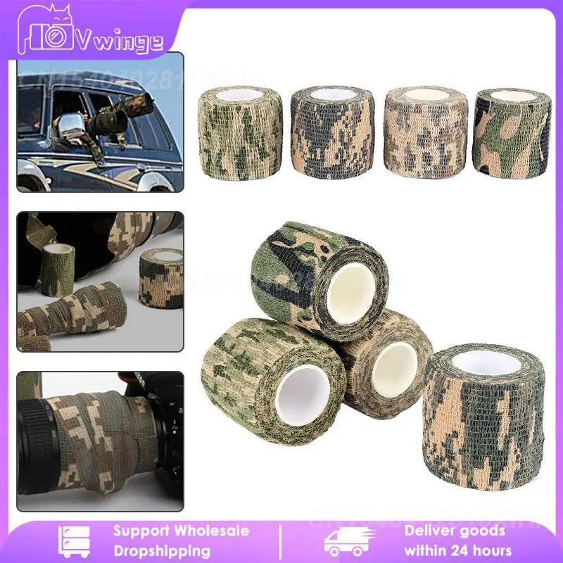 

SelfAdhesive Stretch Non Woven Tactical Camouflage Belt Hunting ACU Camouflage Tape Catcher hunting ACU Camouflage tape