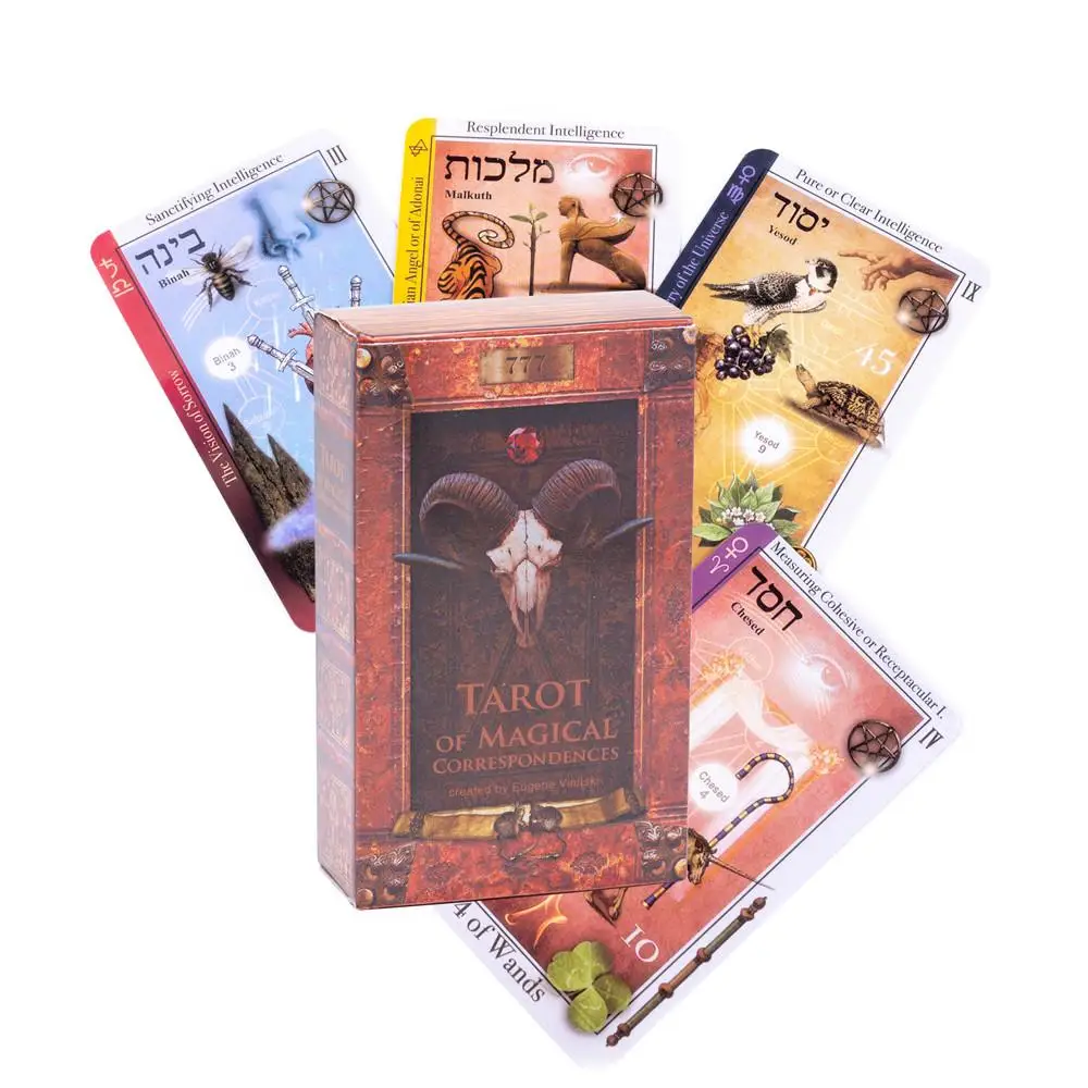 Tarot of Magic Correspondences Oracle Cards Divination Deck Entertainment Party Board Game Fate Card
Tarot of Magic Correspondences Oracle Cards Divination Deck Entertainment Party Board Game Fate Card