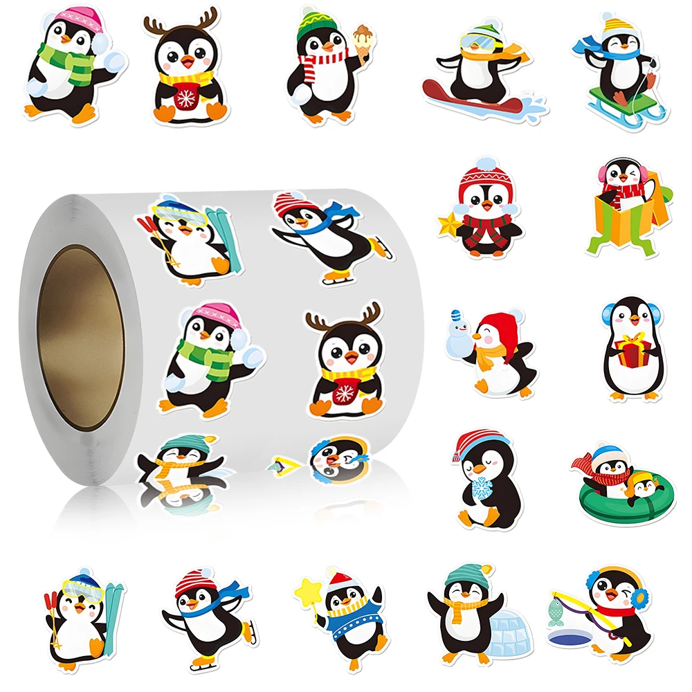 Рождественские наклейки с пингвинами, 50-500 шт
Рождественские наклейки с пингвинами, 50-500 шт