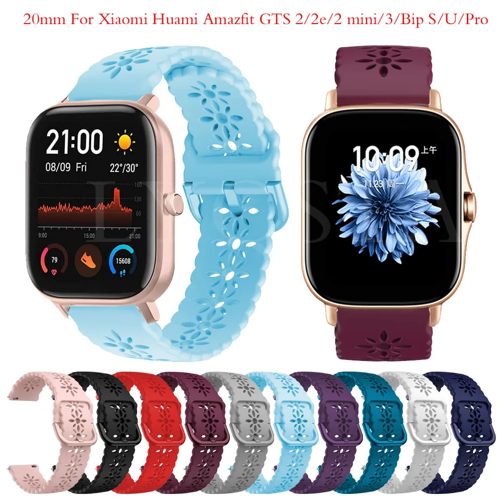 For Huami Amazfit Bip U Pro S Watchband Straps For Amazfit Bip 3 Pro/GTS 3 2 2e/GTS4 Mini Lace Silicone WristStrap 20mm Bracelet
For Huami Amazfit Bip U Pro S Watchband Straps For Amazfit Bip 3 Pro/GTS 3 2 2e/GTS4 Mini Lace Silicone WristStrap 20mm Bracelet