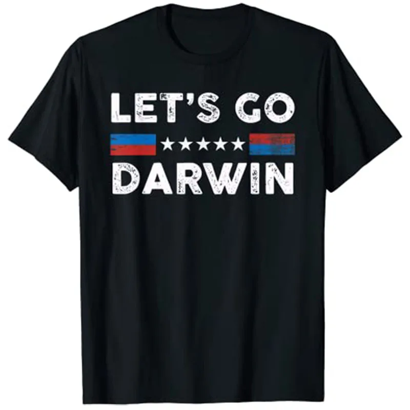 Lets Go Darwin US Flag Vintage T-Shirt Unisex Short-sleev Retro Graphic Tee Classic Harajuku Casual Streetwear Tops Ropa Hombre
Lets Go Darwin US Flag Vintage T-Shirt Unisex Short-sleev Retro Graphic Tee Classic Harajuku Casual Streetwear Tops Ropa Hombre