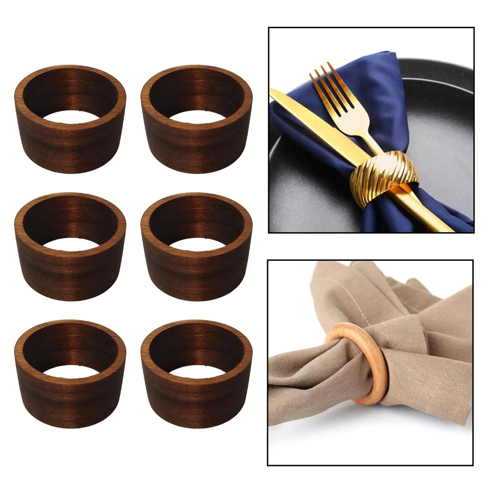 5x Napkin Rings Napkin Rings Holder Restaurant Wooden Tableware Napkin Buckle Holder for Festival Event Valentine's Day Decor
5x Napkin Rings Napkin Rings Holder Restaurant Wooden Tableware Napkin Buckle Holder for Festival Event Valentine's Day Decor