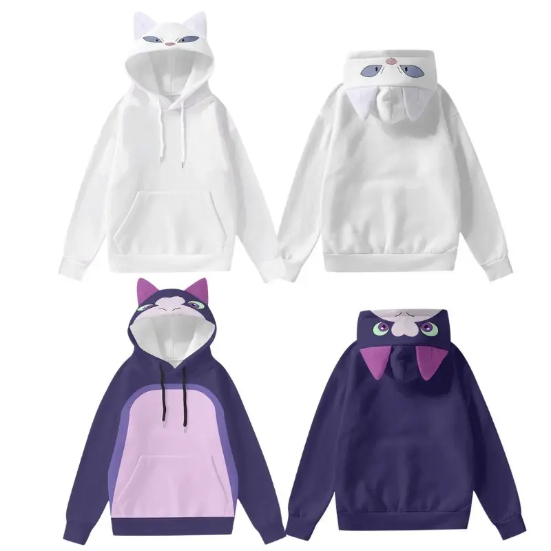 

The Owl Cos House Stringbean Hoodie Cosplay Costume 3D Printed Hooded Cat Sweatshirt Men Women Casual Streetwear Pullover